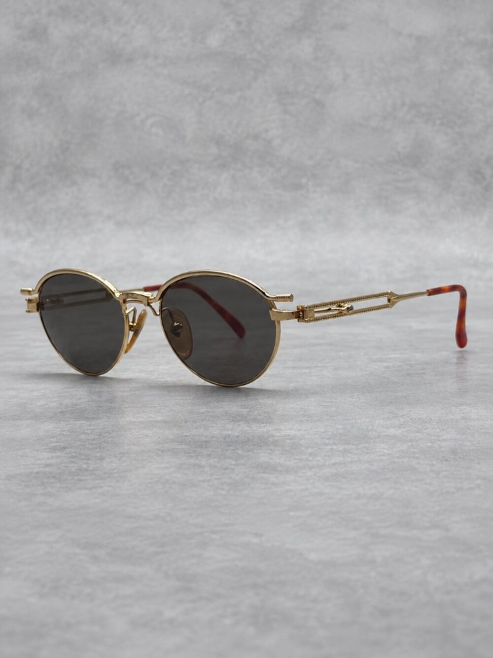 Vintage Jean Paul Gaultier Sunglasses - Gold - comes with Original Hard Case
